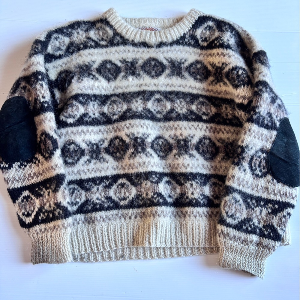 Vintage Nvevo Fair Isle Americana Wool Sweater Medium